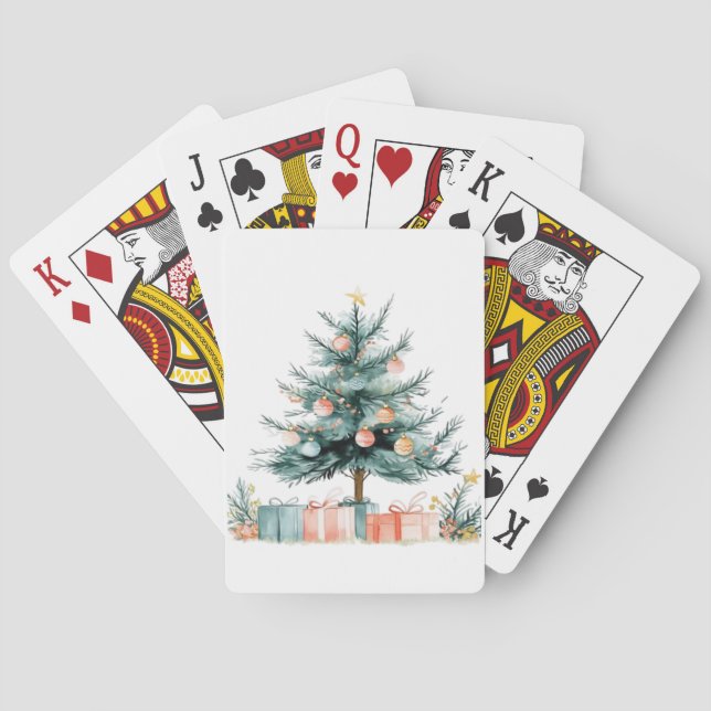 julgran  casinokort (Baksidan)
