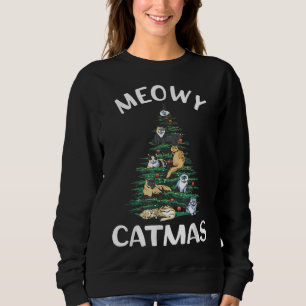 Julgran Cat God jul Julafton Funny Chri T Shirt