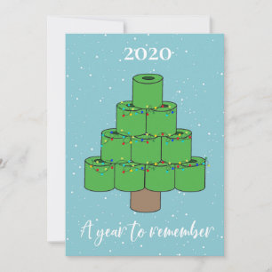 Julgran Covid 2020 Toilet Papper Julkort