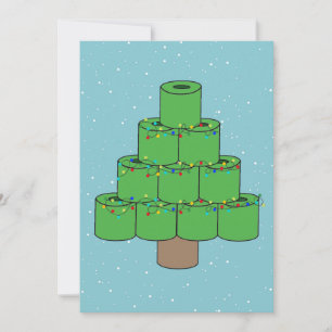 Julgran Covid 2021 Toilet Papper Funny Julkort