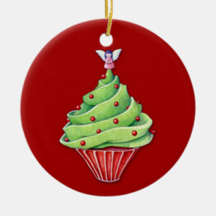 Julgran Cupaka röd ornament