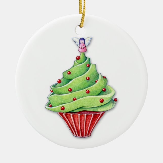 Julgran Cupkaka Ornament (Framsidan)