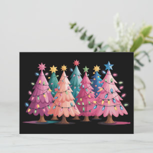 Julgran Cute Xmas Träd Julkort