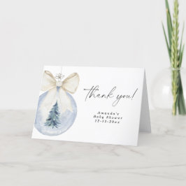 Julgran dekoration Baby shower Tack Kort