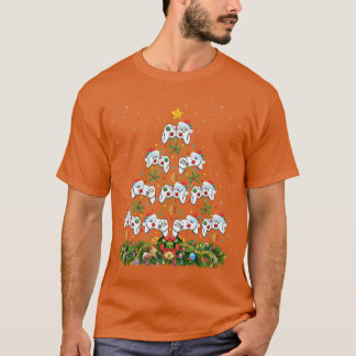 Julgran Dekoration Roligt Spelande Spelare X T Shirt