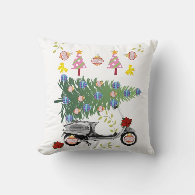 Julgran Dekorativ kudde, Bicycle Kudde (Framsida)