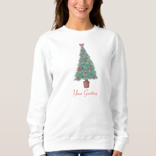 Julgran dekorerat för julklappar tee shirt