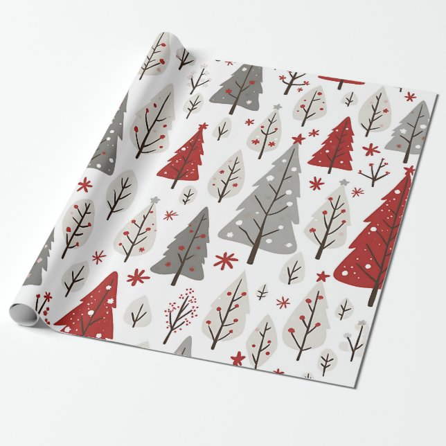 Julgran Design Presentpapper (Utrullad)