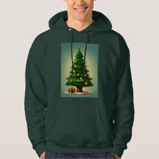 julgran designad hoodie
