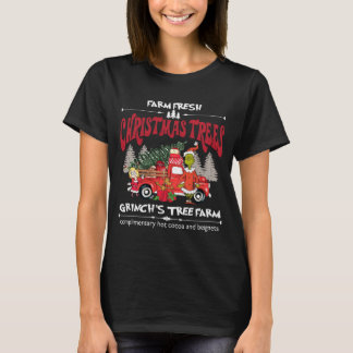 julgran direkt från gården grinch t shirt
