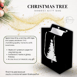 Julgran Doodle Gift Bag
