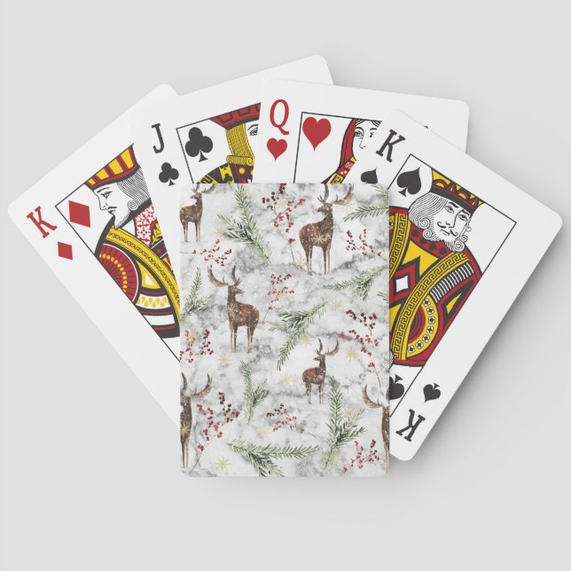 Julgran Dot Art Casinokort (Baksidan)