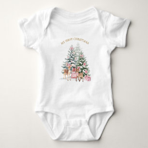 Julgran Dovhjort Baby:s första jul T Shirt