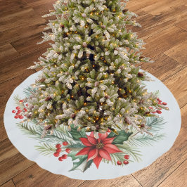 Julgran duk tallkrans julgransmatta borstad polyester