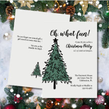 Julgran Elegant Julfest Inbjudan