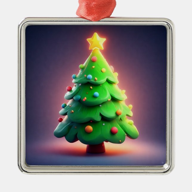 🎁Julgran Elegant Minnessak Högtidlig Gåva Julgransprydnad Metall (Framsidan)