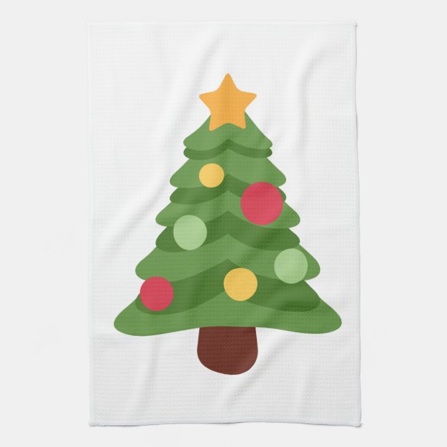 julgran emojis kökshandduk (Vertikal)