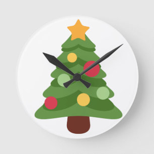 julgran emojis rund klocka