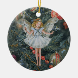 Julgran Fairy Ornament, Personlig Julgransprydnad Keramik