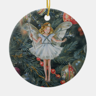 Julgran Fairy Ornament, Personlig Julgransprydnad Keramik