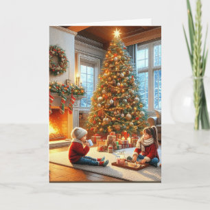 Julgran Familjehelg Kort