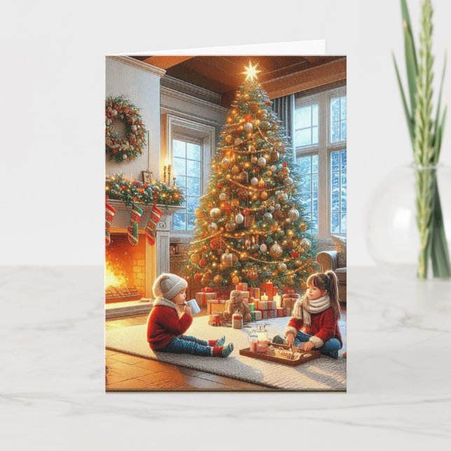 Julgran Familjehelg  Kort (Framsida)