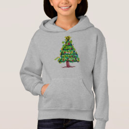 Julgran Färgrik Illustration T Shirt