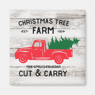 Julgran Farm Farmhouse Stil Magnet