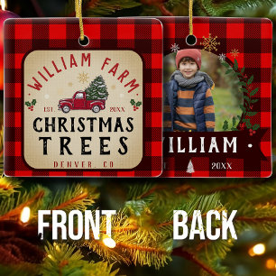Julgran Farm Gräs Träd stil Julgransprydnad Keramik