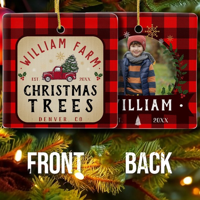 Julgran Farm Gräs Träd stil Julgransprydnad Keramik (Skapare uppladdad)