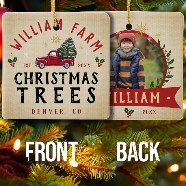 Julgran Farm Gräs Träd stil Julgransprydnad Keramik (Skapare uppladdad)