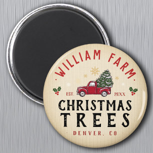 Julgran Farm Gräs Träd stil Magnet