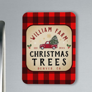 Julgran Farm Gräs Träd stil Magnet