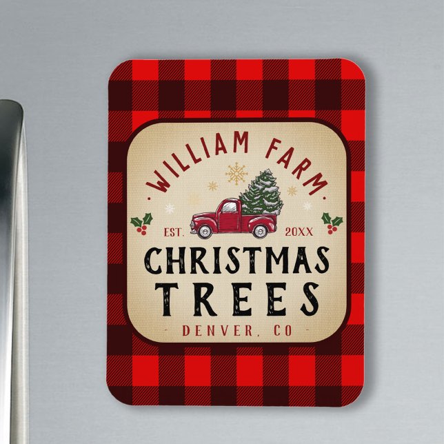 Julgran Farm Gräs Träd stil Magnet (Skapare uppladdad)