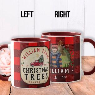 Julgran Farm Gräs Träd stil Mugg