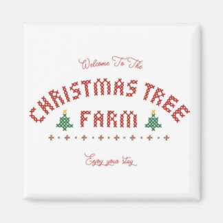 Julgran Farm Magnet