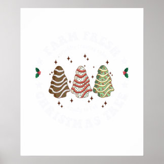 julgran färsk från gården poster