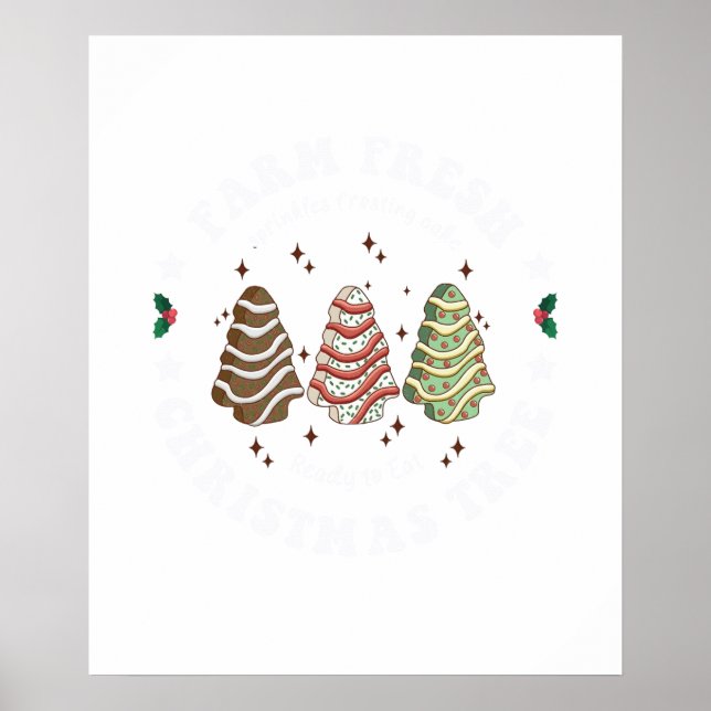 julgran färsk från gården poster (Framsidan)