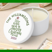 Julgran Festive Namn Year Vax Candle Gifts GPS