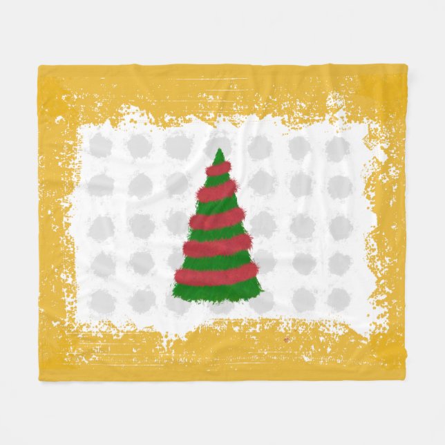 Julgran Fleecefilt (Framsidan (Horisontell))