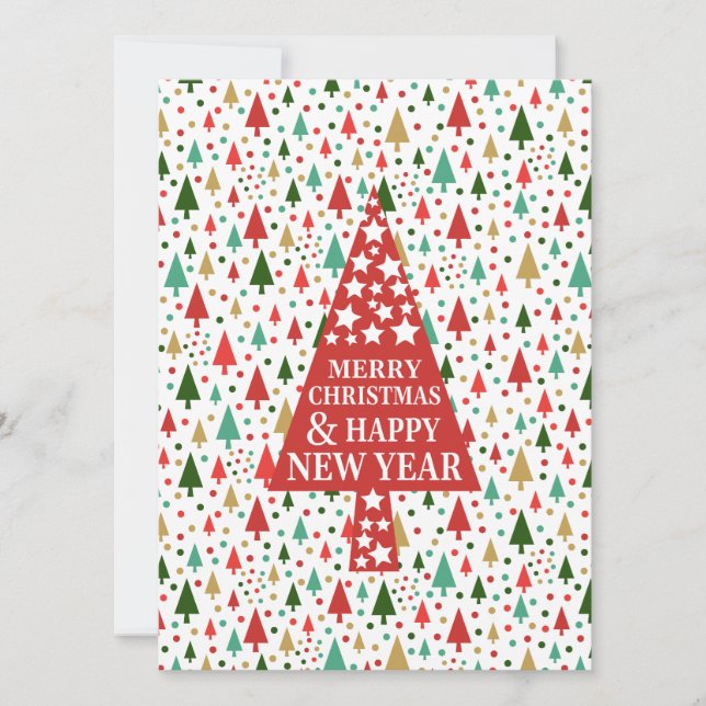 Julgran för anpassning julkort (Framsida)