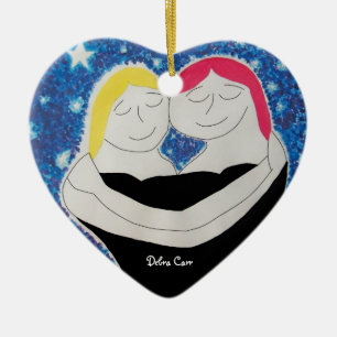 Julgran för mamma och mig julgransprydnad keramik