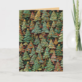 Julgran Forest Whimsey Helgkort
