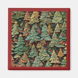 Julgran Forest Whimsey Magnet