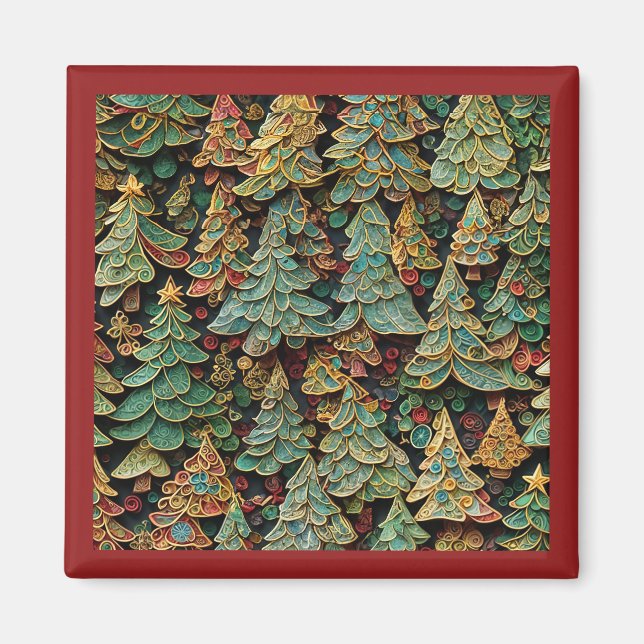 Julgran Forest Whimsey Magnet (Framsidan)