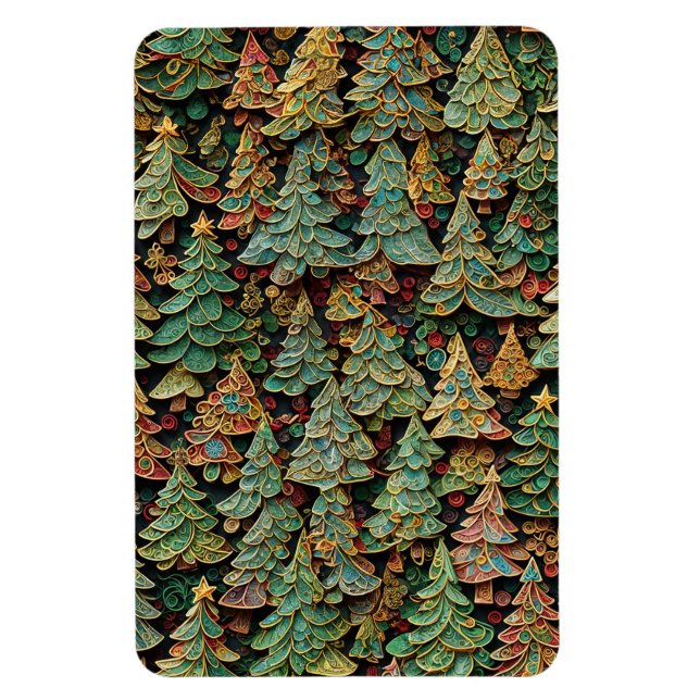 Julgran Forest Whimsey Magnet (Vertikal)