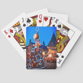 Julgran framför Tornhall Casinokort