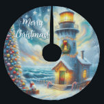 Julgran fyr Nautisk kustblått Julgransmatta Borstad Polyester<br><div class="desc">Julgran fyr Nautisk kustblått</div>