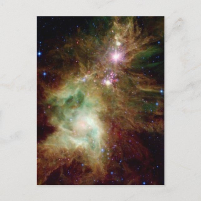 Julgran Galaxy Helg Vykort (Framsida)