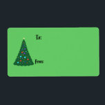 Julgran Gift-etikett Fraktsedel<br><div class="desc">Den här presentetiketten från Julgran är perfekt för alla dina ge behov i helgdag.</div>